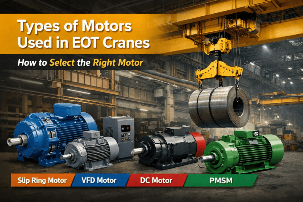 Types of Motors Used in EOT Cranes and How to Select the Right One
