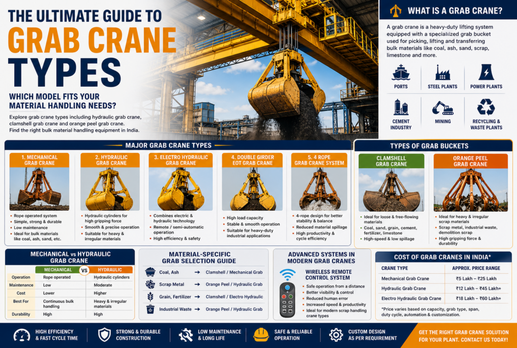 The Ultimate Guide to Grab Crane Types: Which Model Fits Your Material Handling Needs?